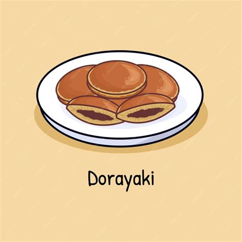premium vector dorayaki japanese cake asian food tasty