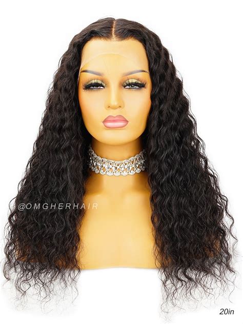 13x6 Deep Wave Invisible Hd Swiss Lace Frontal Wig Pre Plucked And Pre Bleached Hdw06 In 2021