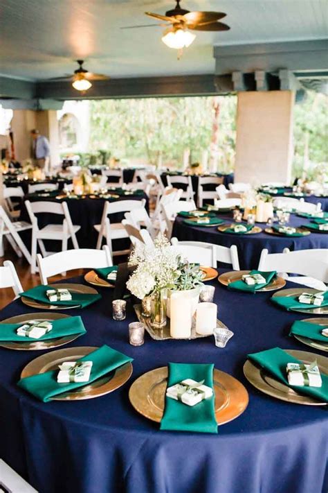 Emerald And Navy Garden Wedding At The Sydonie Mansion Navy Blue And