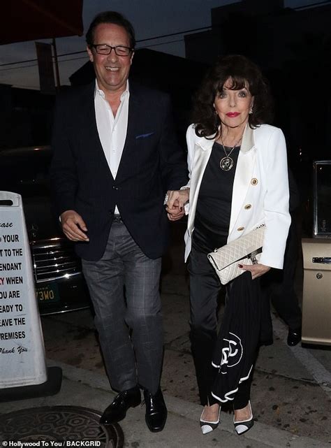 Joan Collins 85 Enjoys Evening Out With Husband Percy Gibson 54 And