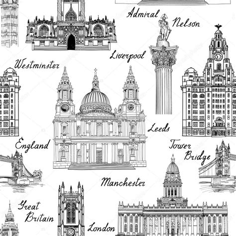 Famous Architectural Monuments And Buildings Stock Vector Image By