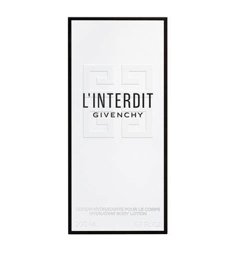 Givenchy L Interdit Body Lotion Harrods UK