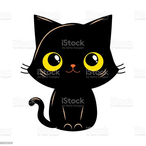 Cute Little Black Cat Stock Illustration Download Image Now Animal