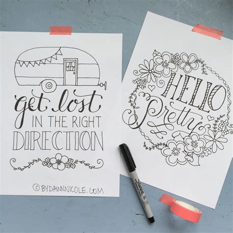 Dawn Nicole Designs Releases First Hand Lettered And Illustrated