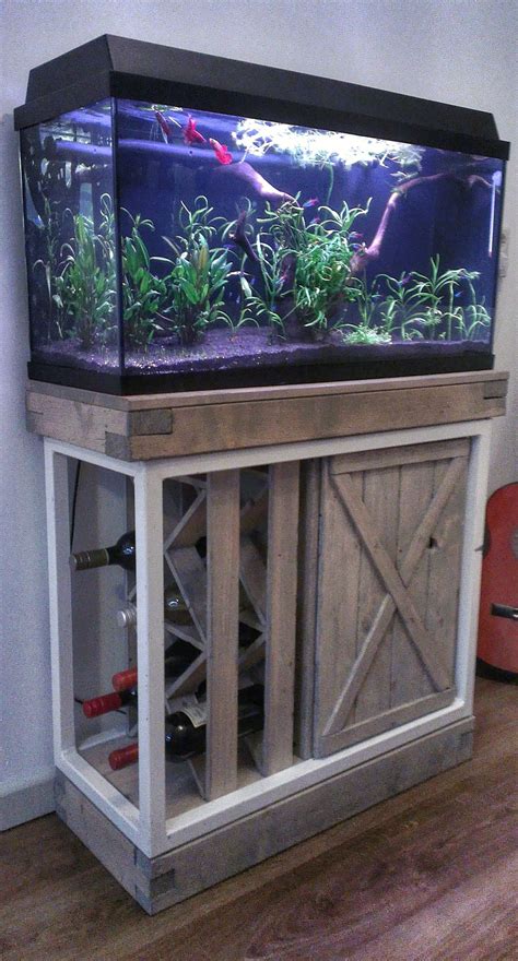 Aquarium Cabinet Wine Rack Fish Tank Plants Diy Fish Tank Fish