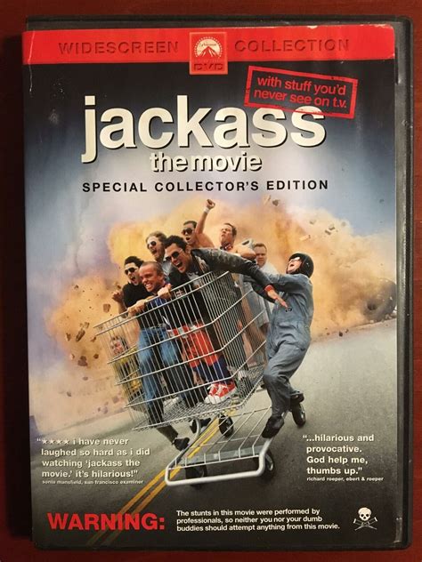Jackass The Movie Dvd 2002 Unrated Special Collectors Edition
