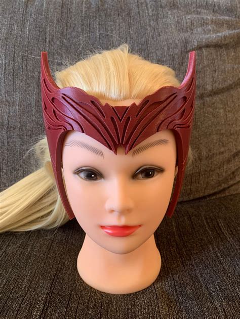 Scarlet Witch Tiara Crown Headband Mask Wanda Vision Etsy