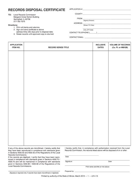 Certificate Of Disposal Template 2008 2024 Form Fill Out And Sign