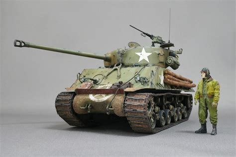 M4a3e8 Sherman Easy Eight Asuka 135 Building Painting Plastic Model