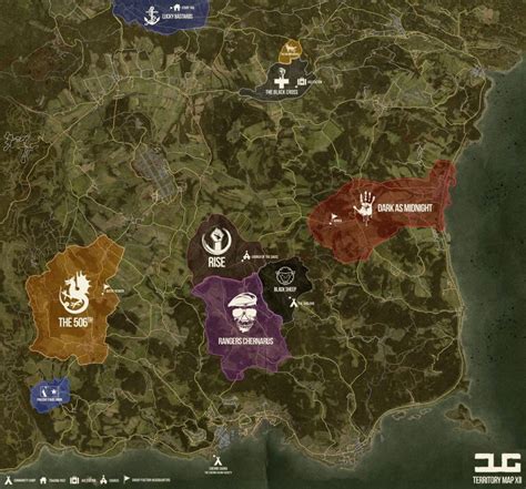 Faction And Group Territory Map Updated Dayzunderground