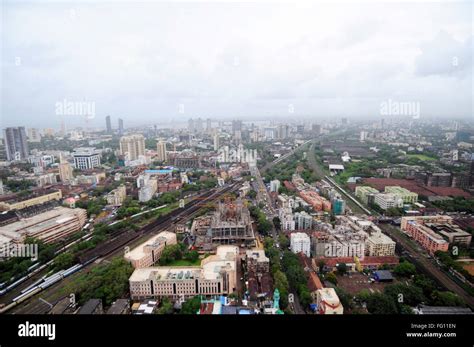 Aerial View Of Lower Parel Bombay Mumbai Maharashtra India Stock