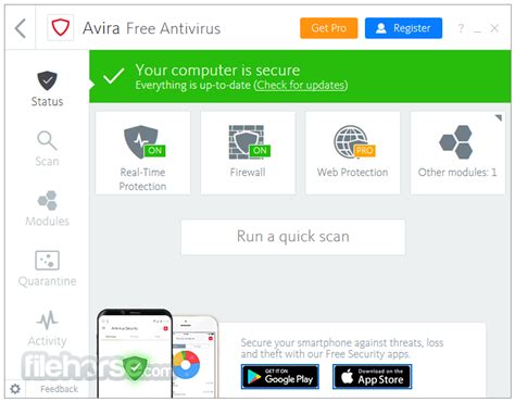 Avira antivirus pro is your comprehensive tool for protecting your system from viruses. Download Avira Free Antivirus App for Windows 10 Offline ...