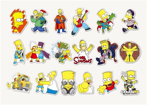 Set 50 Stickere Simpson - Taramul Cadourilor - WowLand.ro