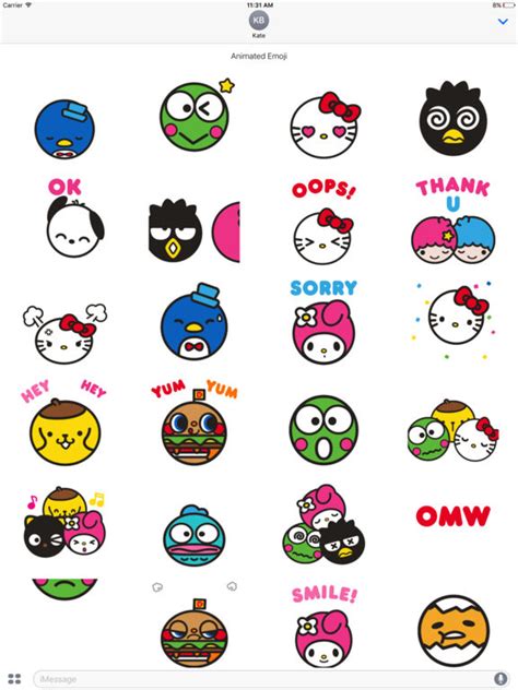 Hello Sanrio Animated Emoji Apps 148apps