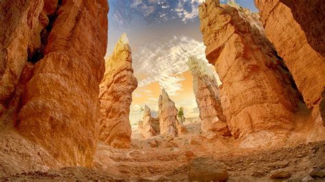 Desktop Wallpaper Grand Canyon Desert Landscape Cliff Nature Hd