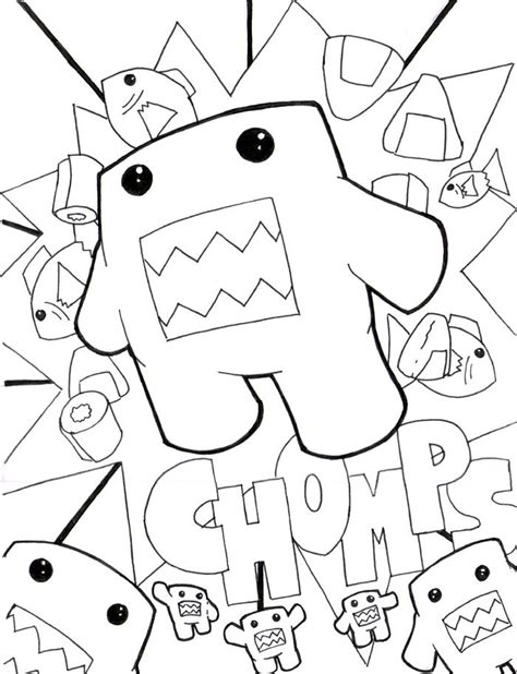 Domo By The Ozzman On Deviantart Doodles Drawing Practice Drawings