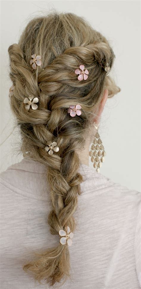 flower braid. #prom | Hair accessories tutorial, Diy hair accessories, Diy hair accessories tutorial