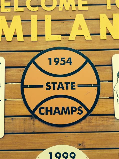 Milan Indiansindiana State High School Basketball Champs 1954