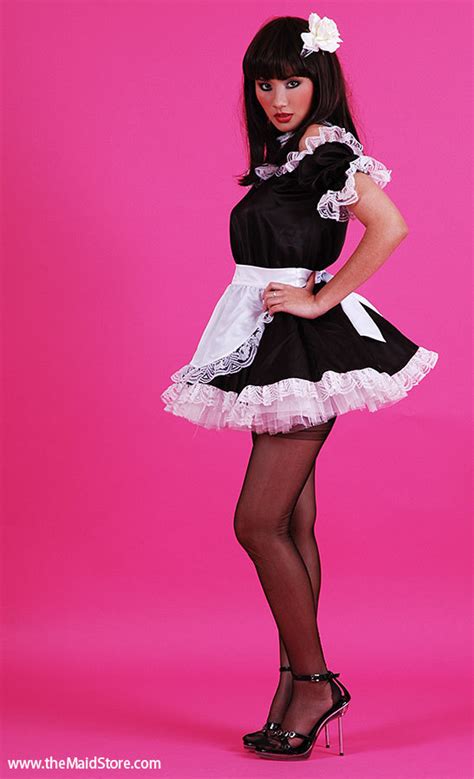 sissy maids and lovely french maids — sissy satin french maid