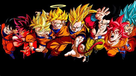 Goku Transformations Wallpapers Wallpaper Cave