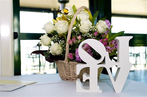 Love Wedding Romantic Flower Marriage Floral Celebration Romance