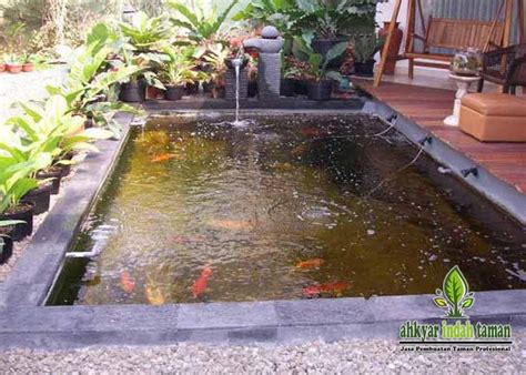 Kolam Ikan Taman Mini Depan Rumah - InfoAkuakultur.com