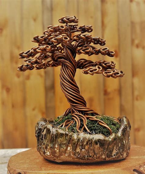 172 Copper Wire Tree Sculpture Sculpture By Ricks Tree Art Pixels