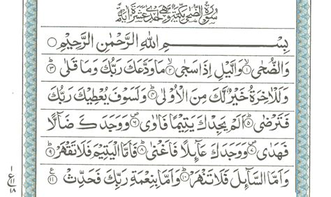 Al Quran Surah Ad Duha Ayat 001 To 011 Deen4allcom