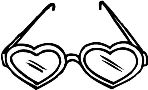 Lastly, if you have perfect eyesight but feel inspired to wear eyeglasses with. Heart Shaped Eyeglasses Coloring Pages : Kids Play Color