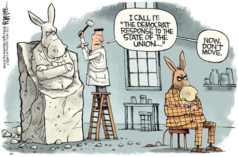 The Democratic Response To The State Of The Union Political Cartoons