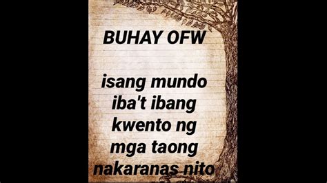 Filipino Sa Abroad Ofw Life Buhay Abroad Hugot Ofw Quotes Write