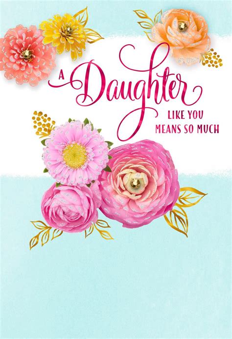Daughter So Proud Of You Floral Mothers Day Card Greeting Cards Hallmark