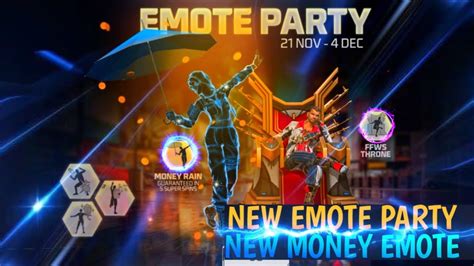 i got new emote party event new money emote legendary emote 😱 garena free fire youtube