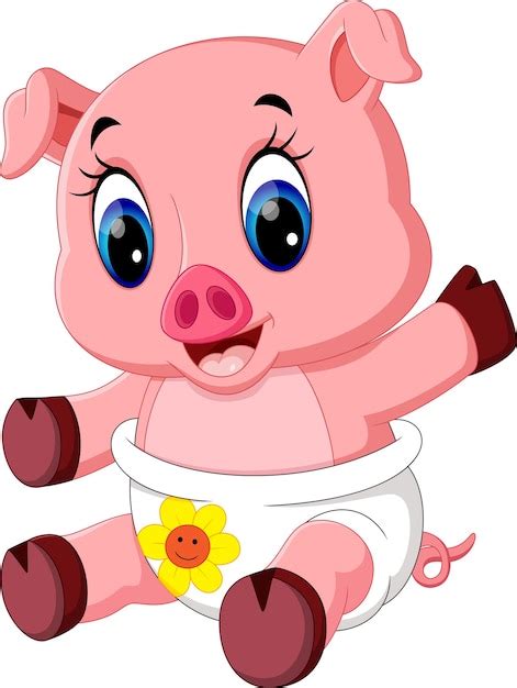 Cute Pig Cartoon