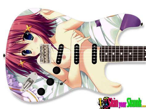 Guitar Skin Anime SkinYourSkunk Com Guitar Design Cool Guitar