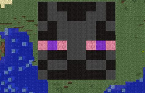 Enderman Pixel Art Minecraft Project