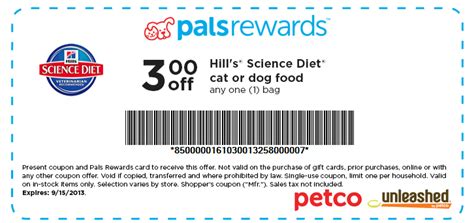 Coupon for hills prescription cat food 2021. Performance Codes: In-Store Coupon petco, palsrewards: $3 ...