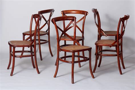 Thonet Style Bended Wood Chairs Set Of 6 Dining Chairs 1980s