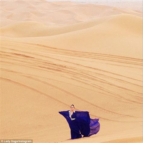 Lady Gaga In Deserts Of Dubai As She Travels For Artpop Tour Daily