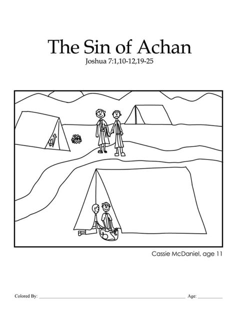 Christ appears to the nephites coloring pages. Kids Color Me Bible - Chapter 17 - The Sin of Achan | Kids ...
