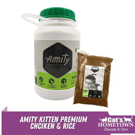 Amity Kitten Chicken And Rice Super Premium Cat Food 1kg Shopee Malaysia