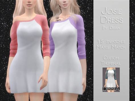 Josie Dress By Dissia At Tsr Sims 4 Updates