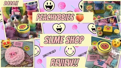 PEACHYBBIES SLIME SHOP REVIEW!! 100% AMAZING XD - YouTube