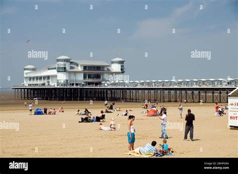 Grand Pier Weston Super Mare Somerset England Stock Photo Alamy