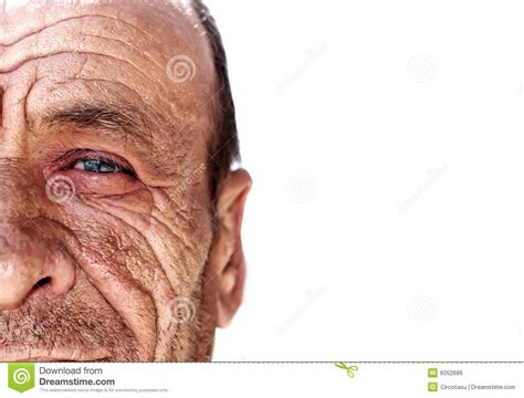 Old wrinkled man stock photo. Image of serious, portrait - 6052686