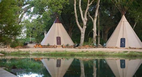 Discover 12 relaxing cabins and vacation rentals with private hot tubs in texas, from fredericksburg to palo duro canyon. The Tipis - Geronimo Creek Retreat | Camping in texas ...