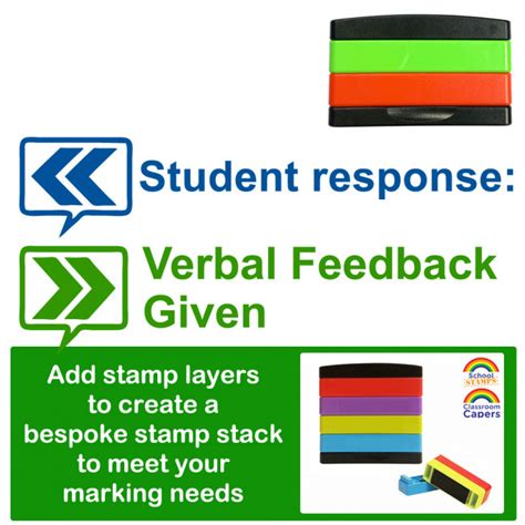 Teacher Stamps Student Response And Verbal Feedback Given Layer Marking