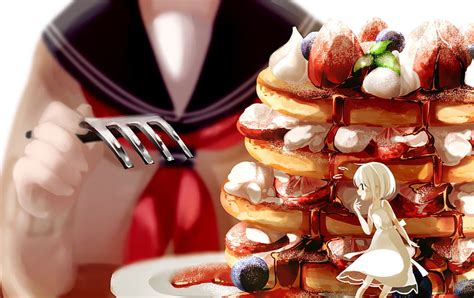 Anime Pancake Girl Anime Food Pancake Hd Wallpaper Pxfuel