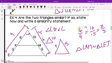 State if the triangles in each pair are similar. Similar Triangles Notes - YouTube