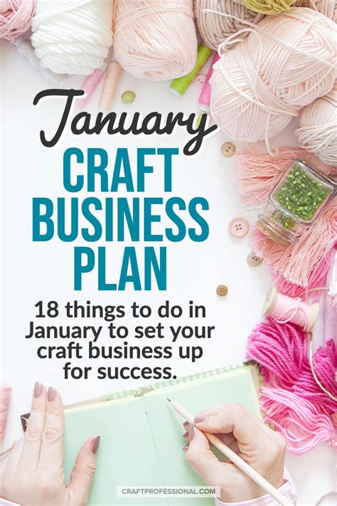 Create A Craft Business Plan For The Upcoming Year Craft Business